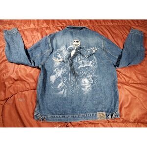 Mens Disney Studio Collection Denim Jacket The Nightmare Before‎ Christmas XL